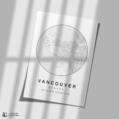 Vancouver Minimalist Map