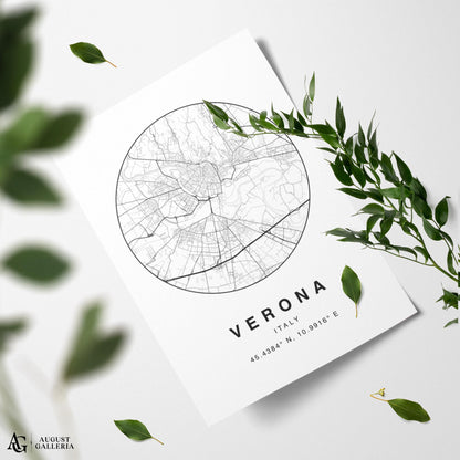 Verona Minimalist Map