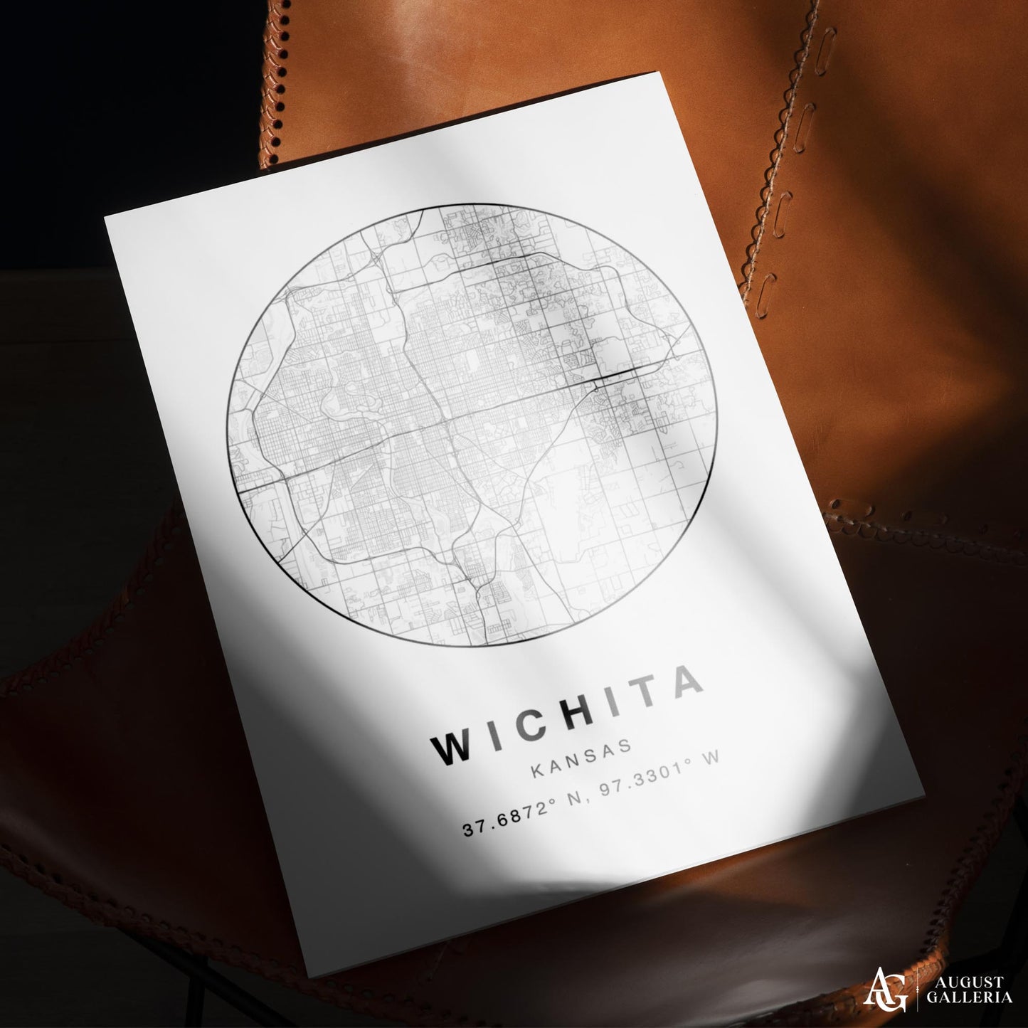 Wichita Minimalist Map