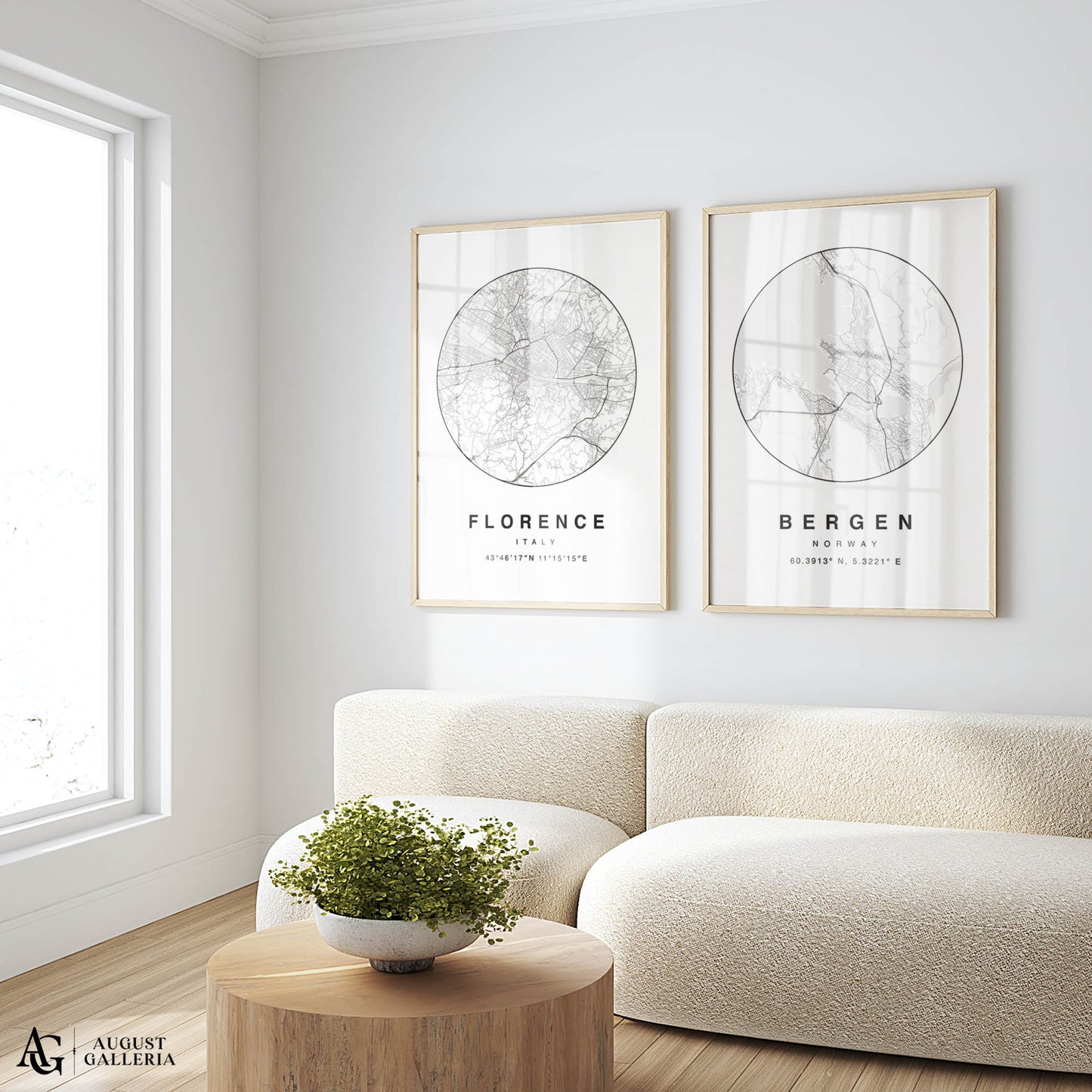Bergen Minimalist Map