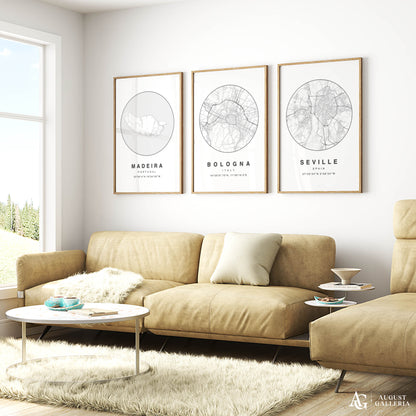 Bologna Minimalist Map