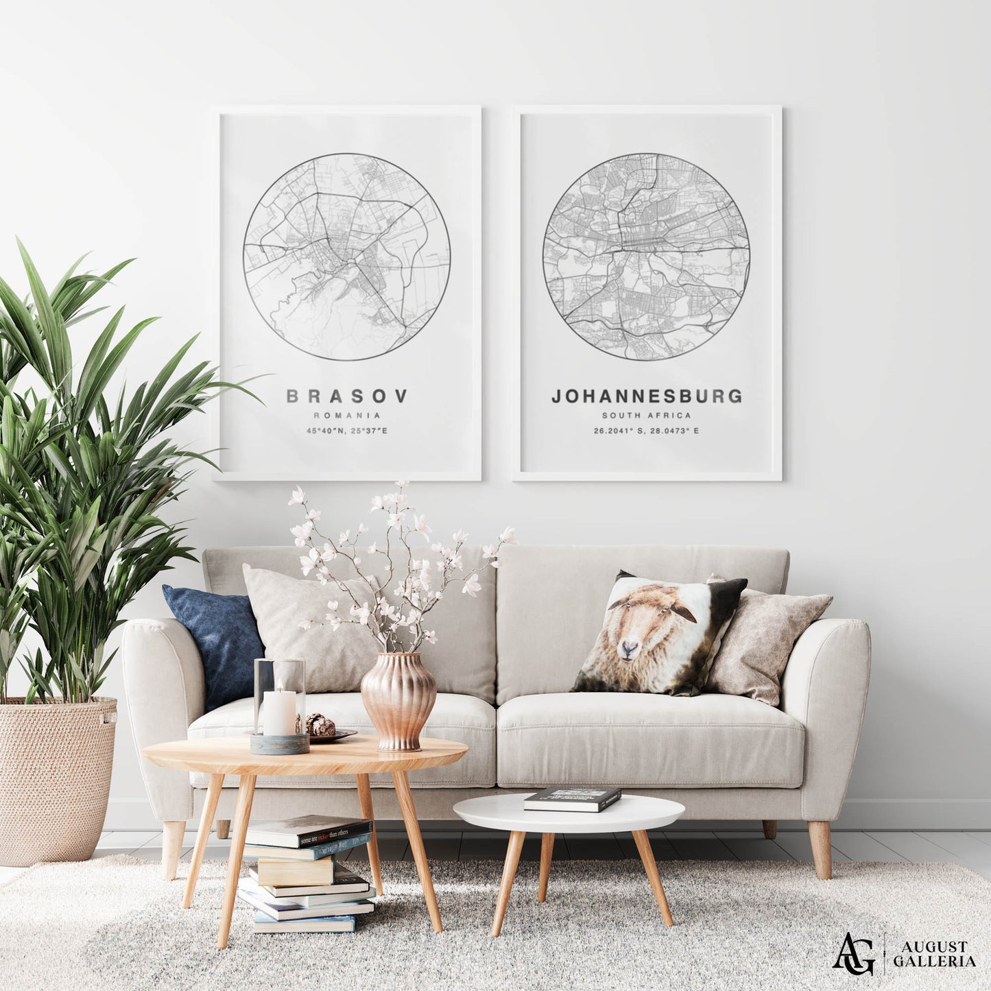 Brasov Minimalist Map