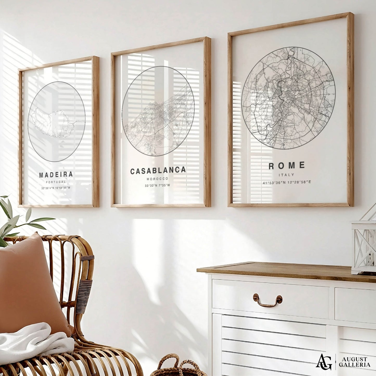 Casablanca Minimalist Map