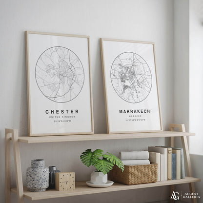 Chester Minimalist Map