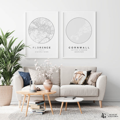 Cornwall Minimalist Map