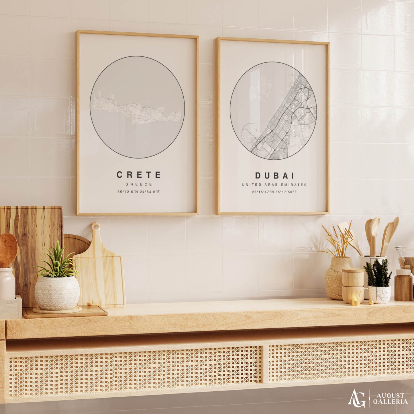 Crete Minimalist Map