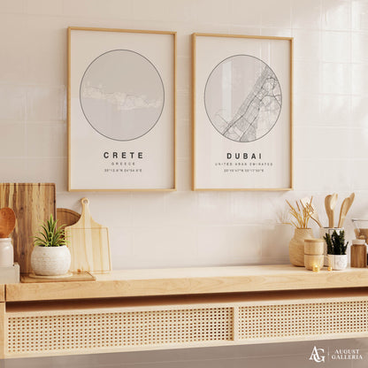 Crete Minimalist Map