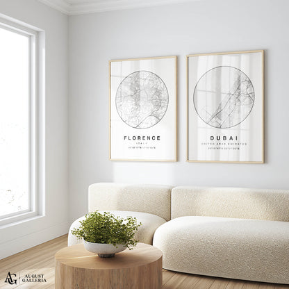 Dubai Minimalist Map