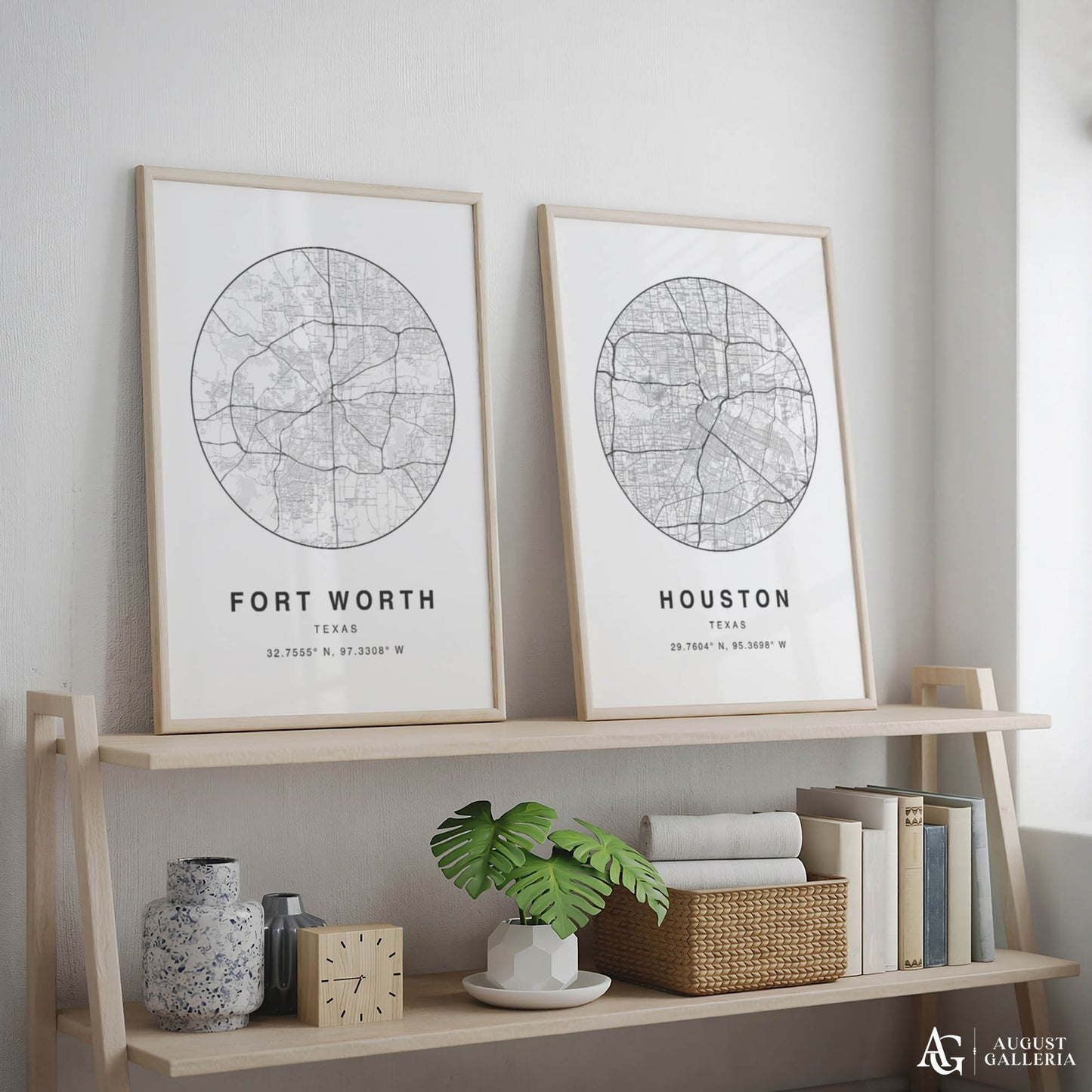 Fort Worth Minimalist Map