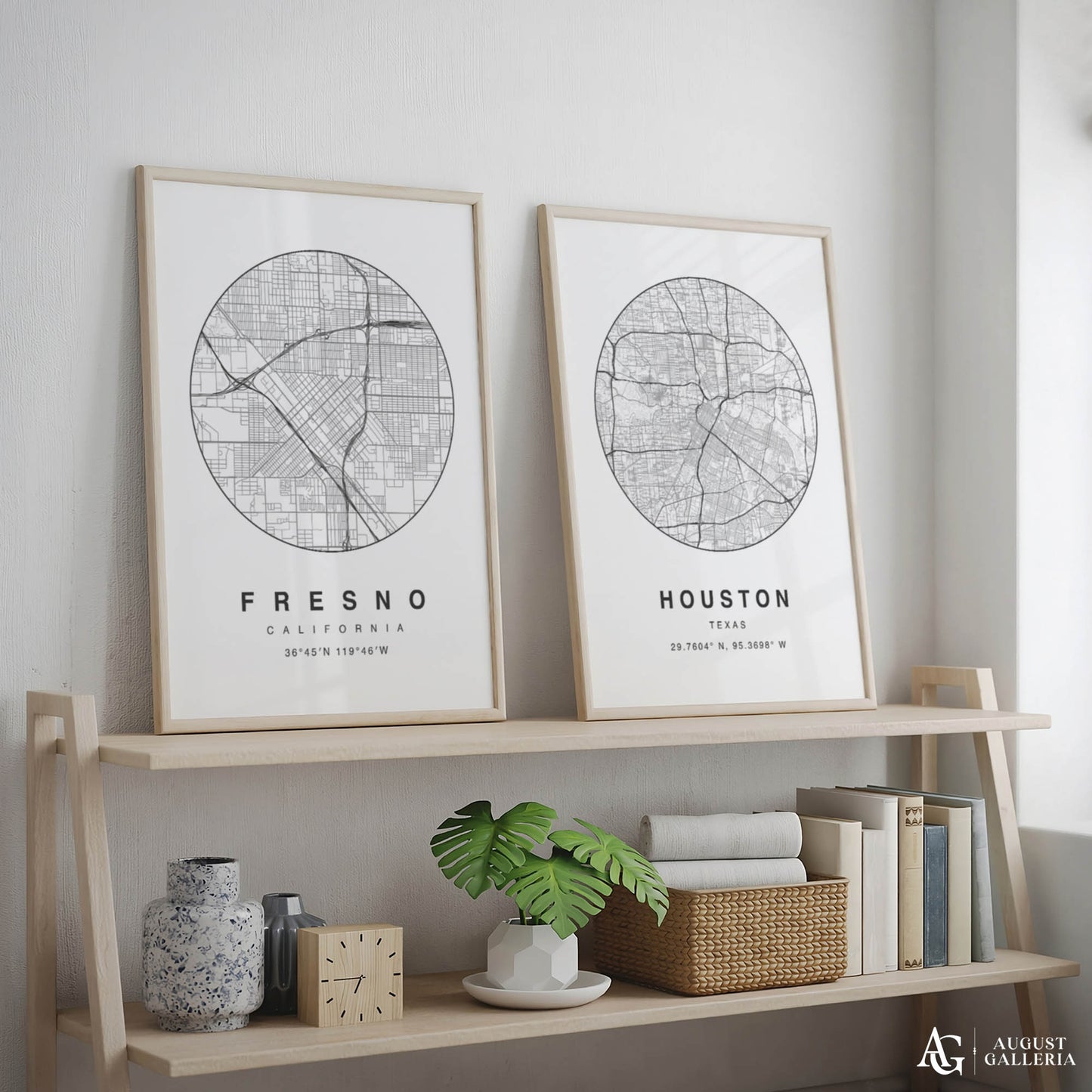 Fresno Minimalist Map