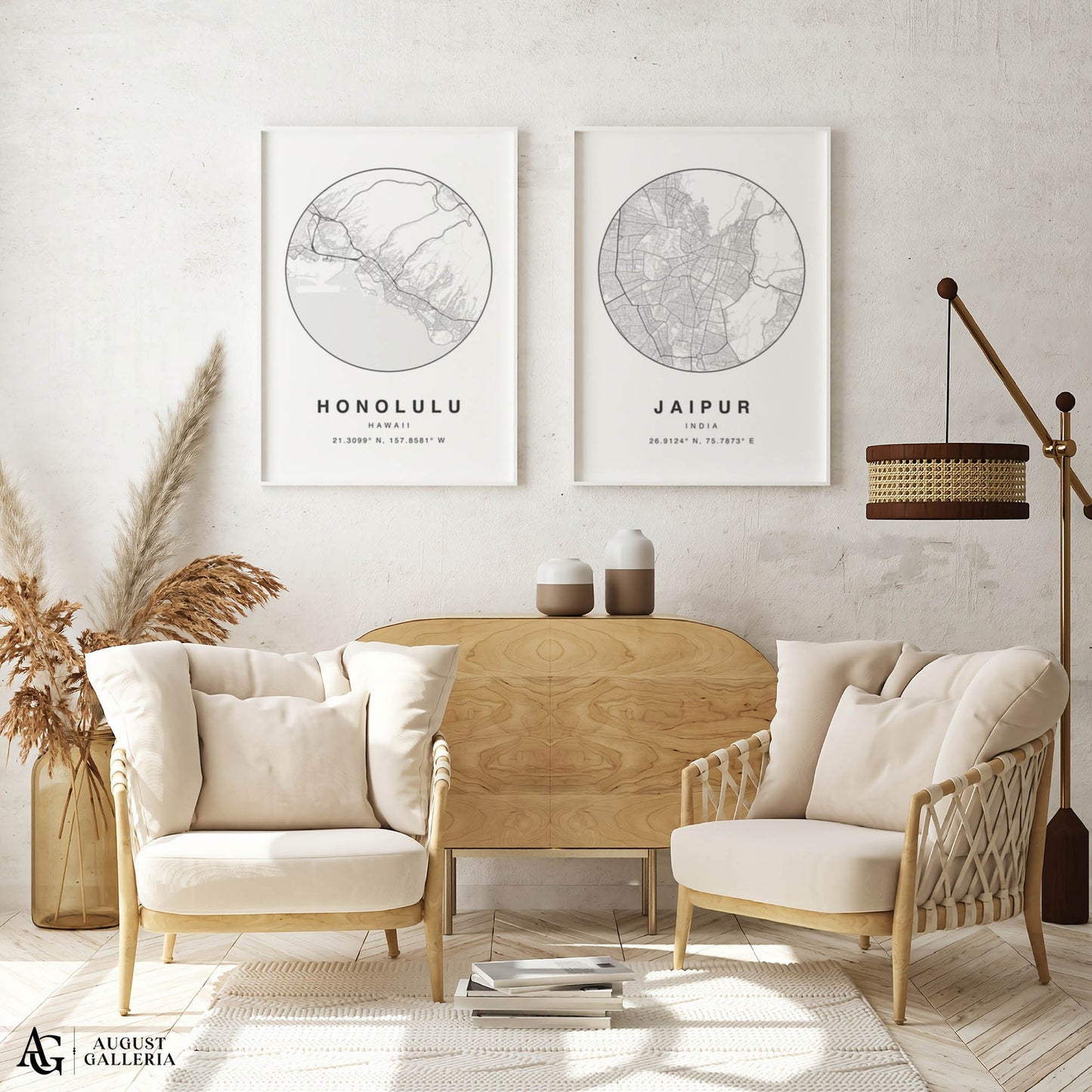 Jaipur Minimalist Map