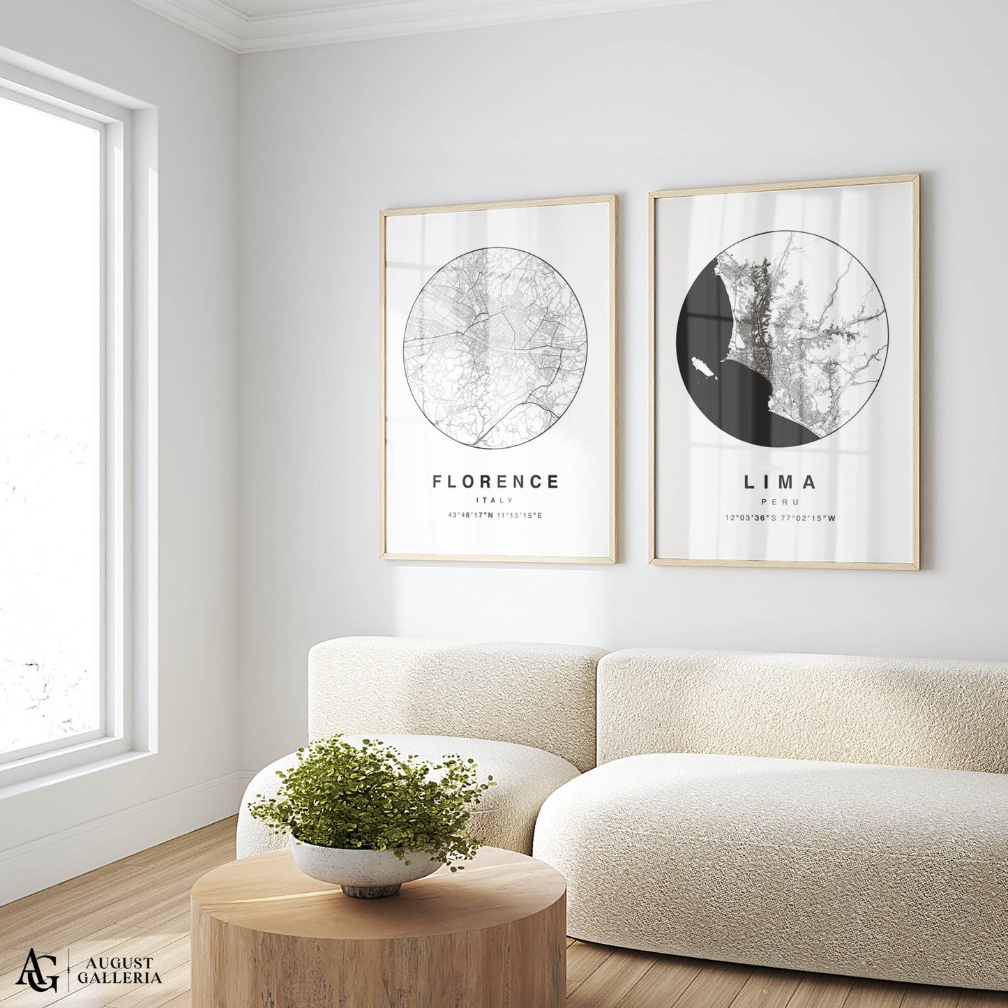 Lima Minimalist Map