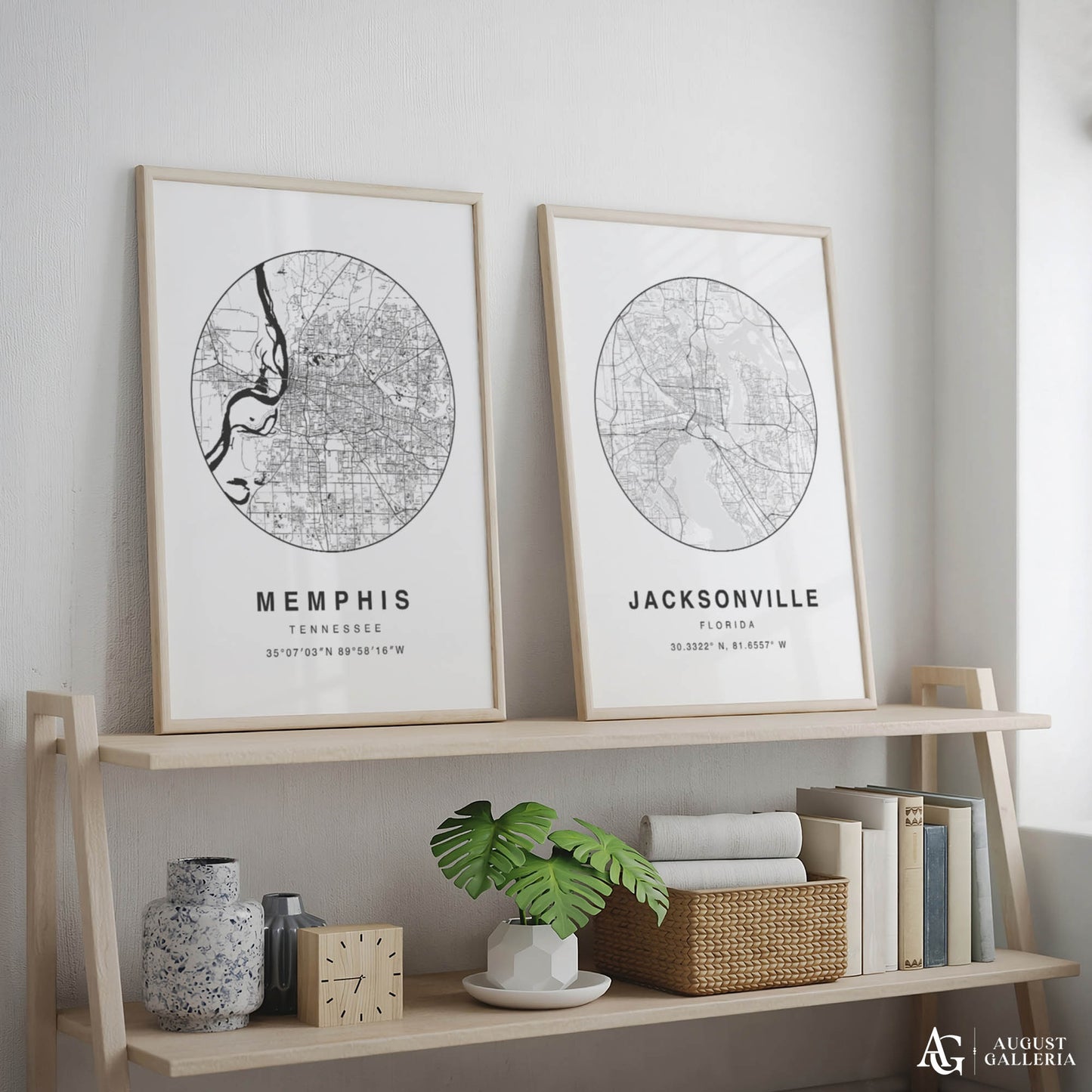 Memphis Minimalist Map