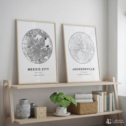 Mexico City Minimalist Map