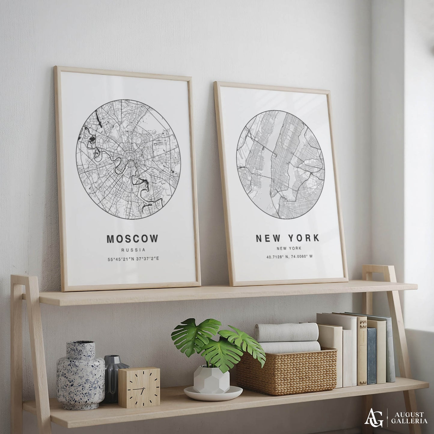 Moscow Minimalist Map