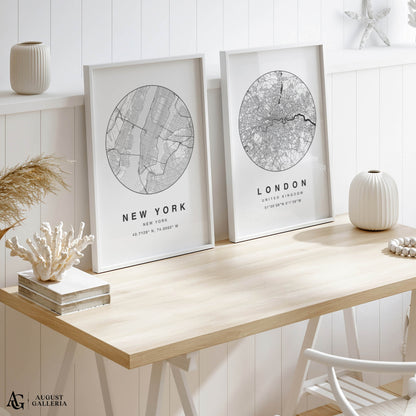 New York Minimalist Map