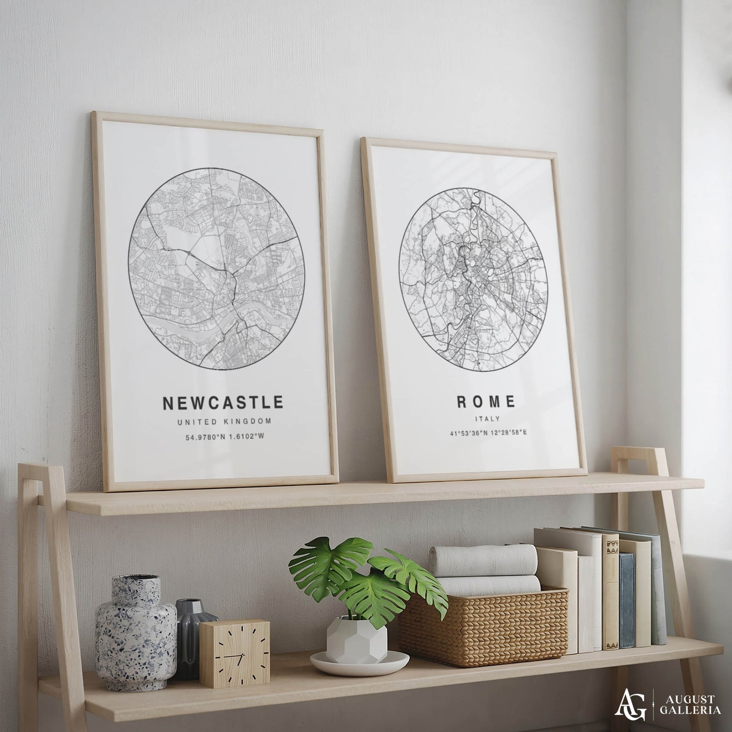 Newcastle Minimalist Map