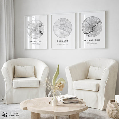 Oakland Minimalist Map