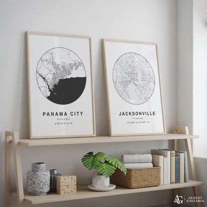 Panama City Minimalist Map