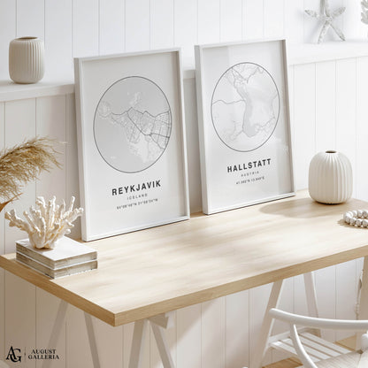 Reykjavik Minimalist Map