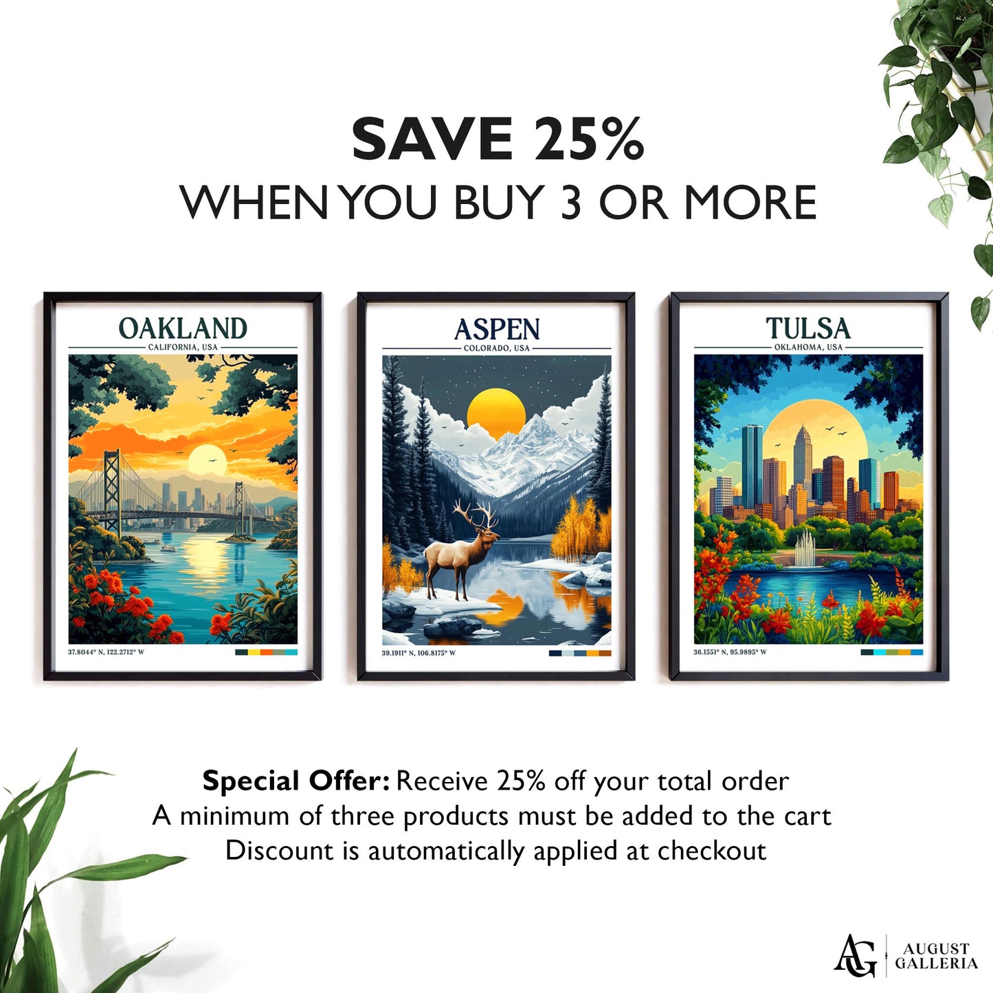 Aspen Colorado Retro Travel Print