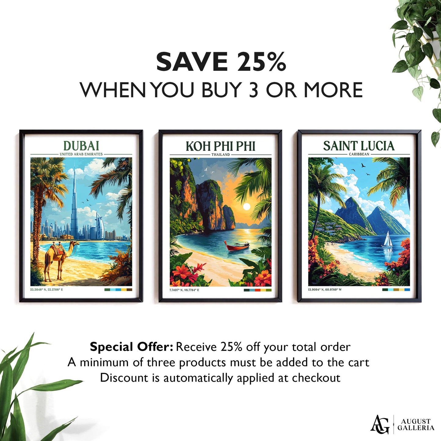 Koh Phi Phi Retro Travel Print