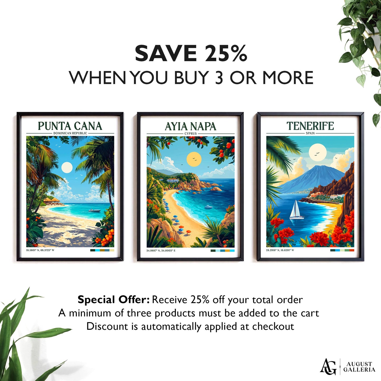 Ayia Napa Retro Travel Print