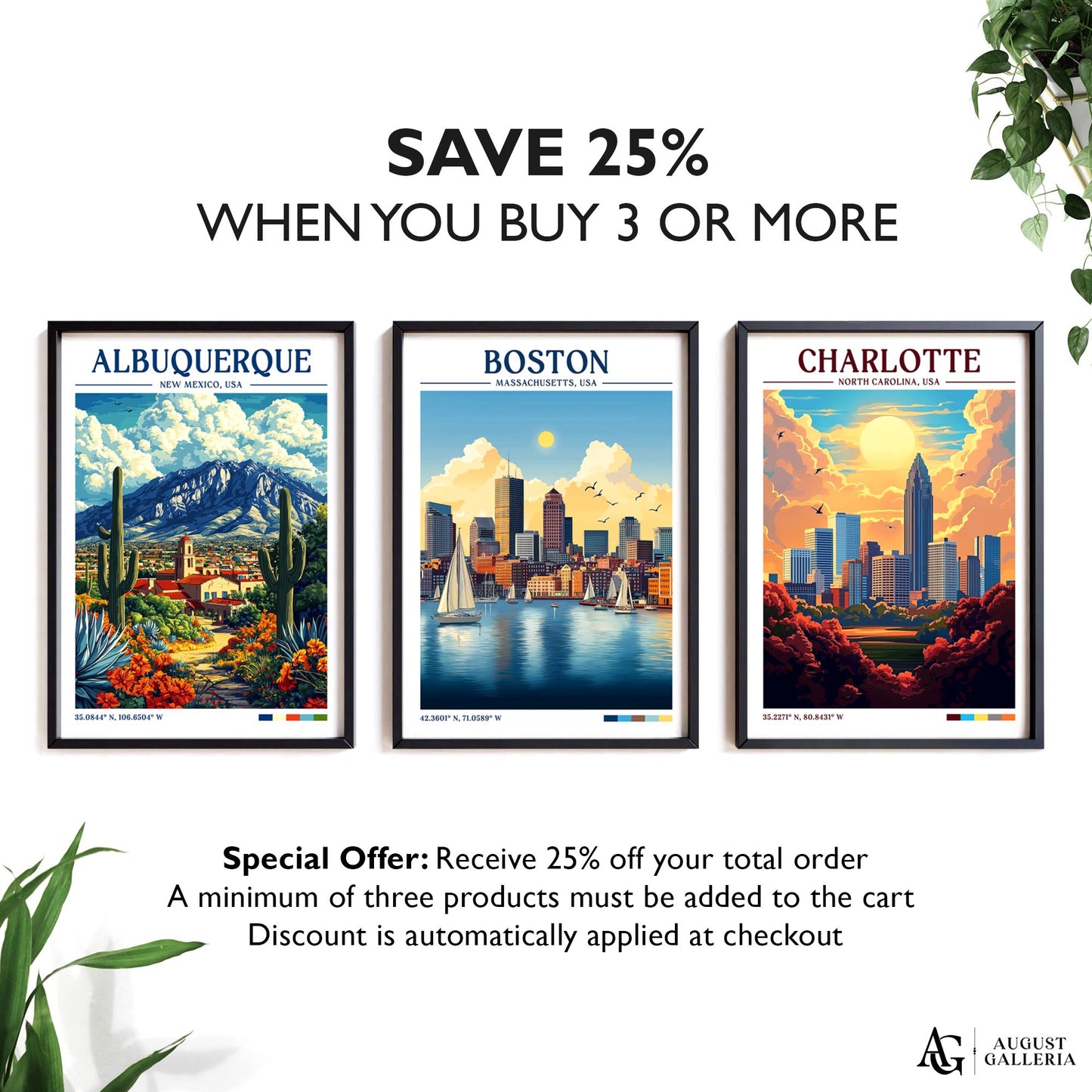 Boston Massachusetts Retro Travel Print