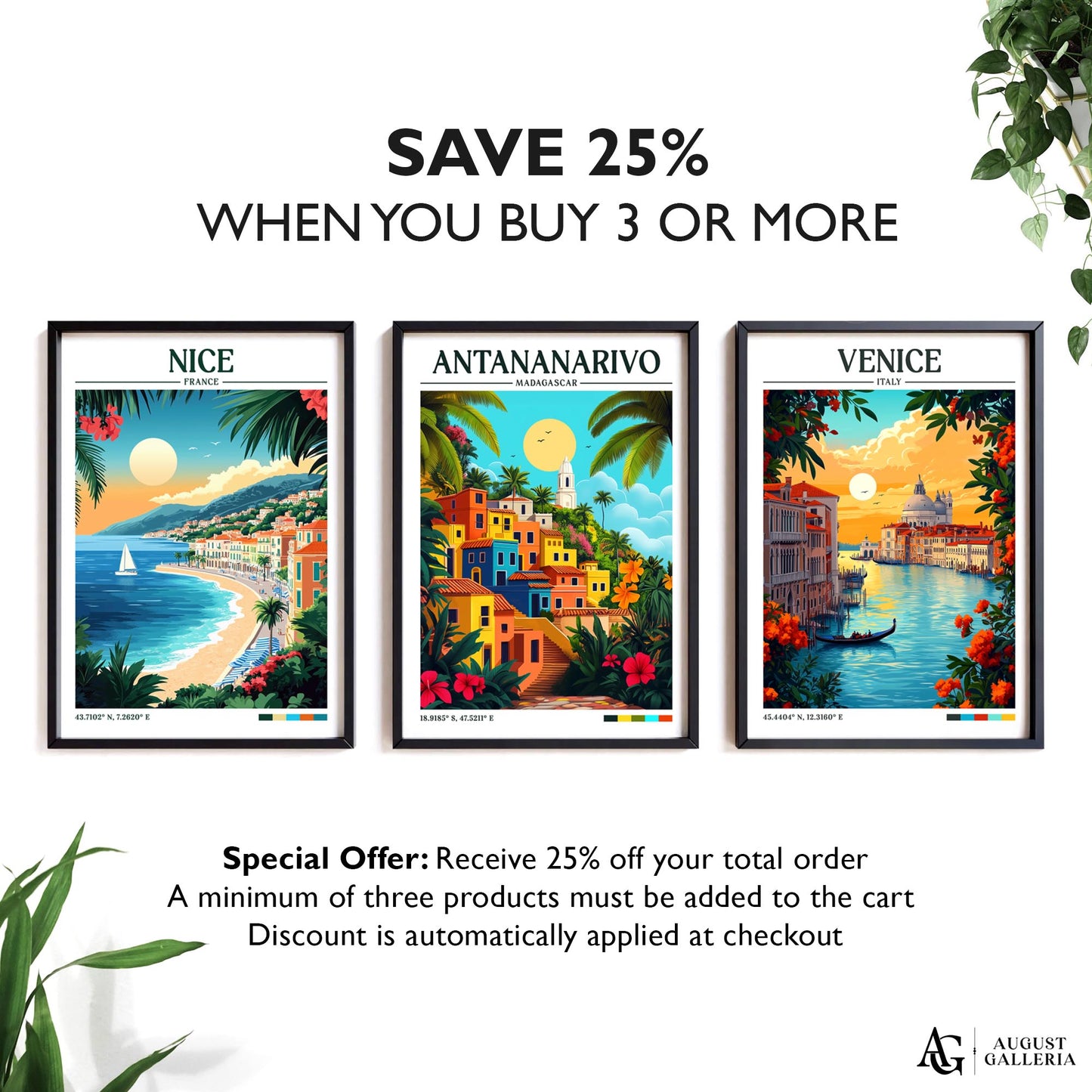 Antananarivo Madagascar Retro Travel Print