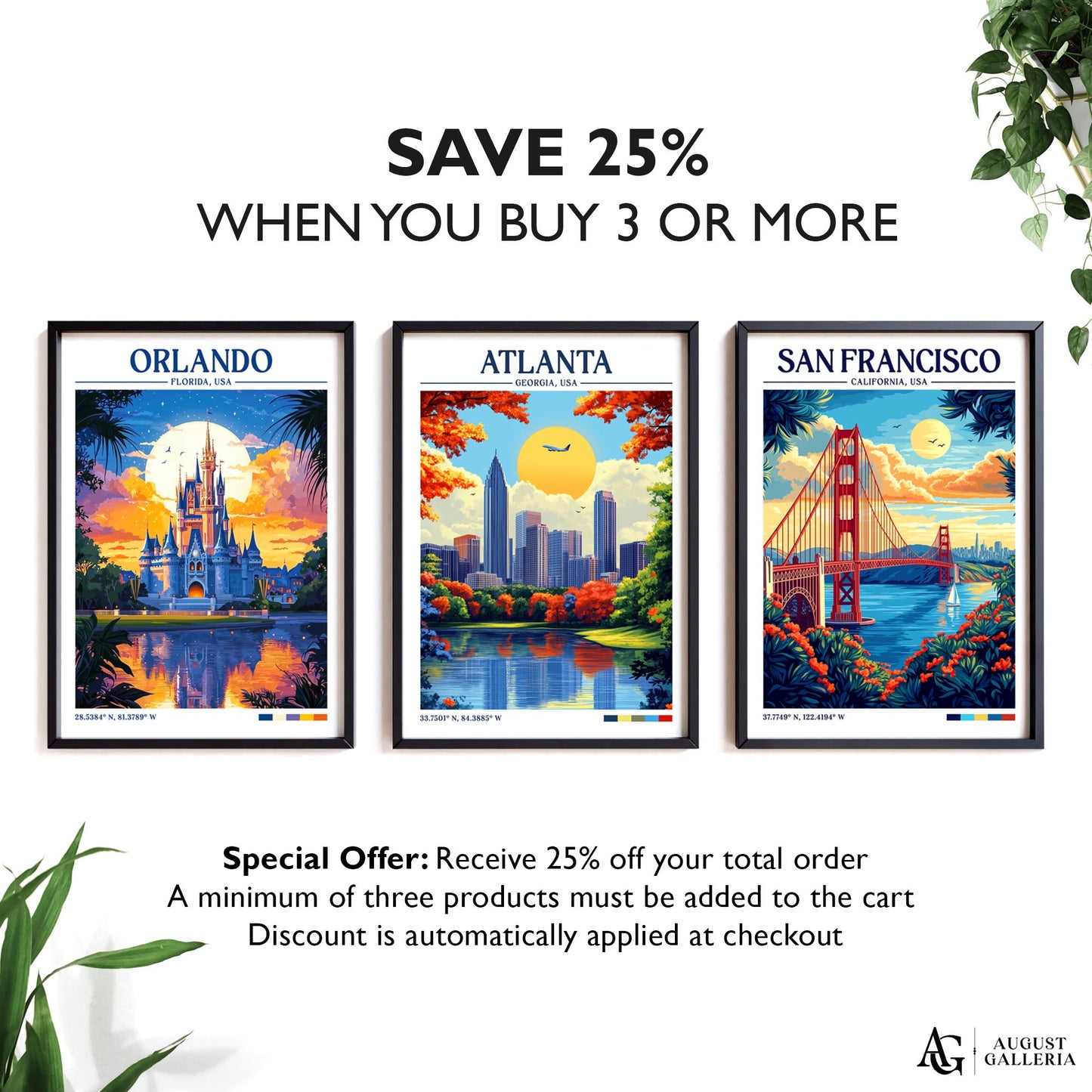 Atlanta Georgia Retro Travel Print