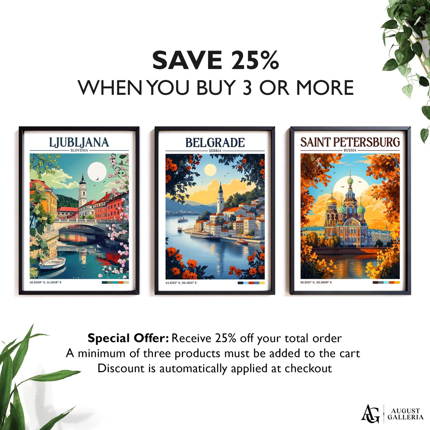 Belgrade Serbia Retro Travel Print