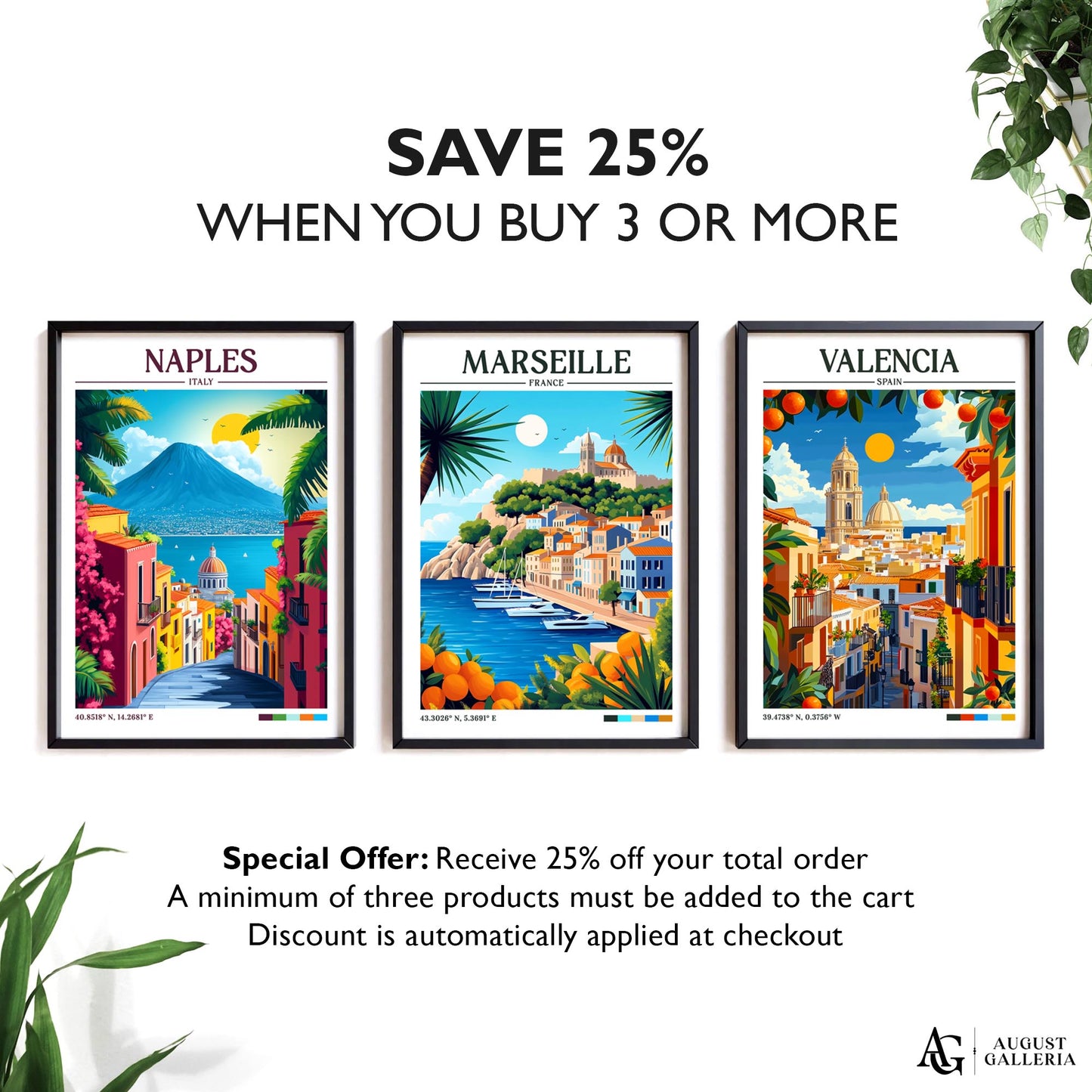 Marseille France Retro Travel Print