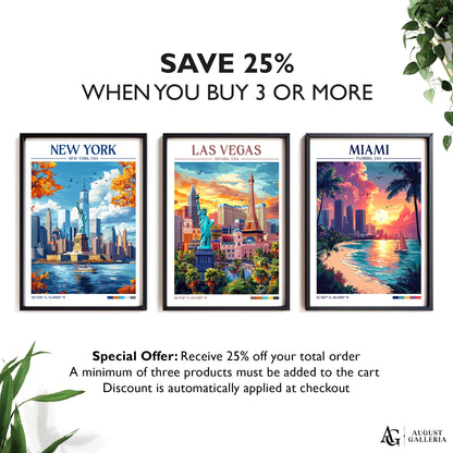 Las Vegas Nevada Retro Travel Print