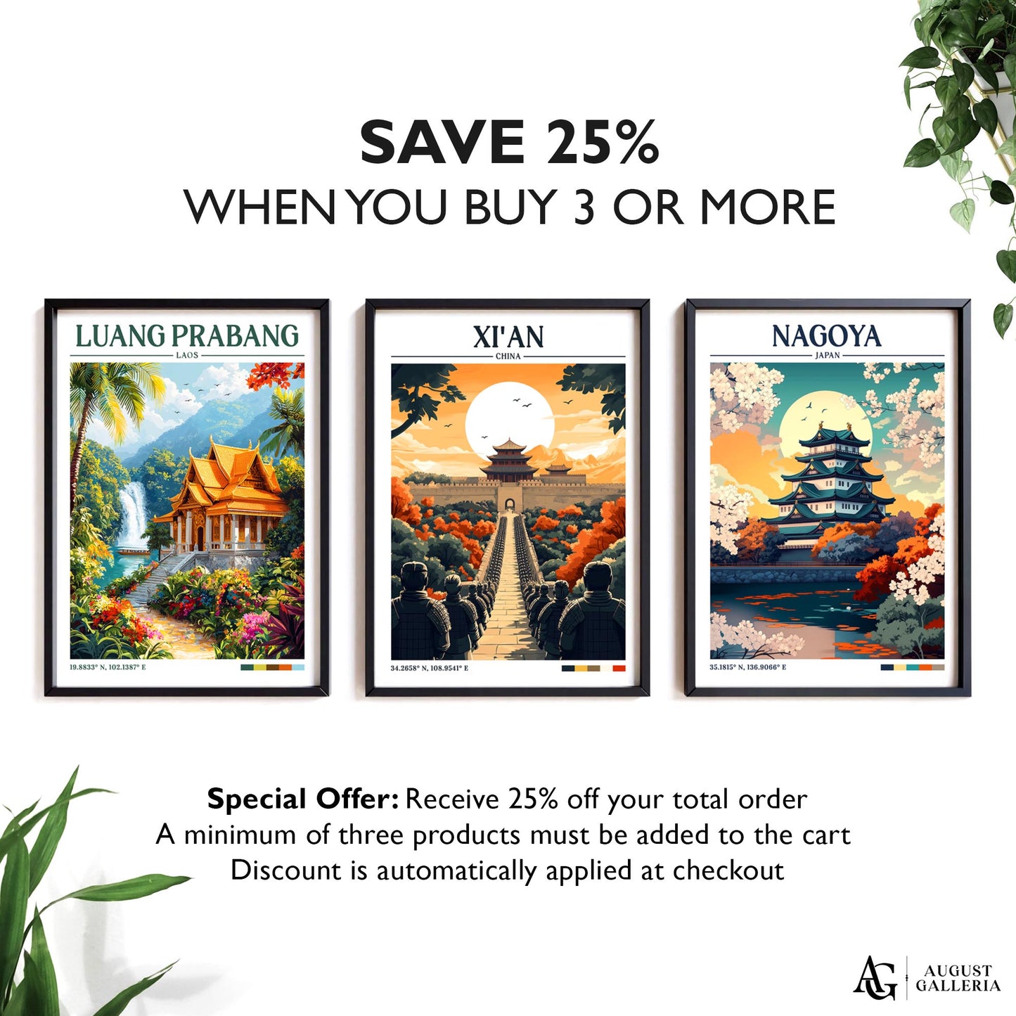 Xi'an China Retro Travel Print