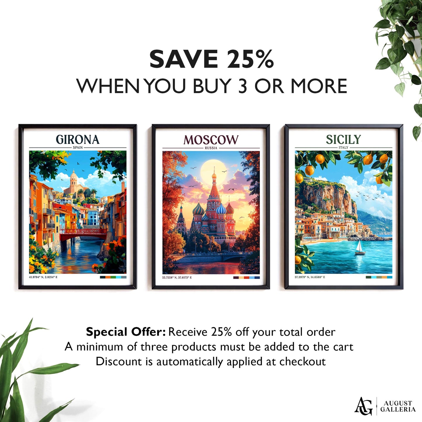 Moscow Russia Retro Travel Print