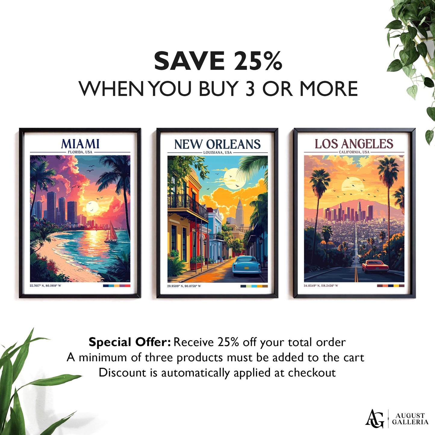 New Orleans Retro Travel Print