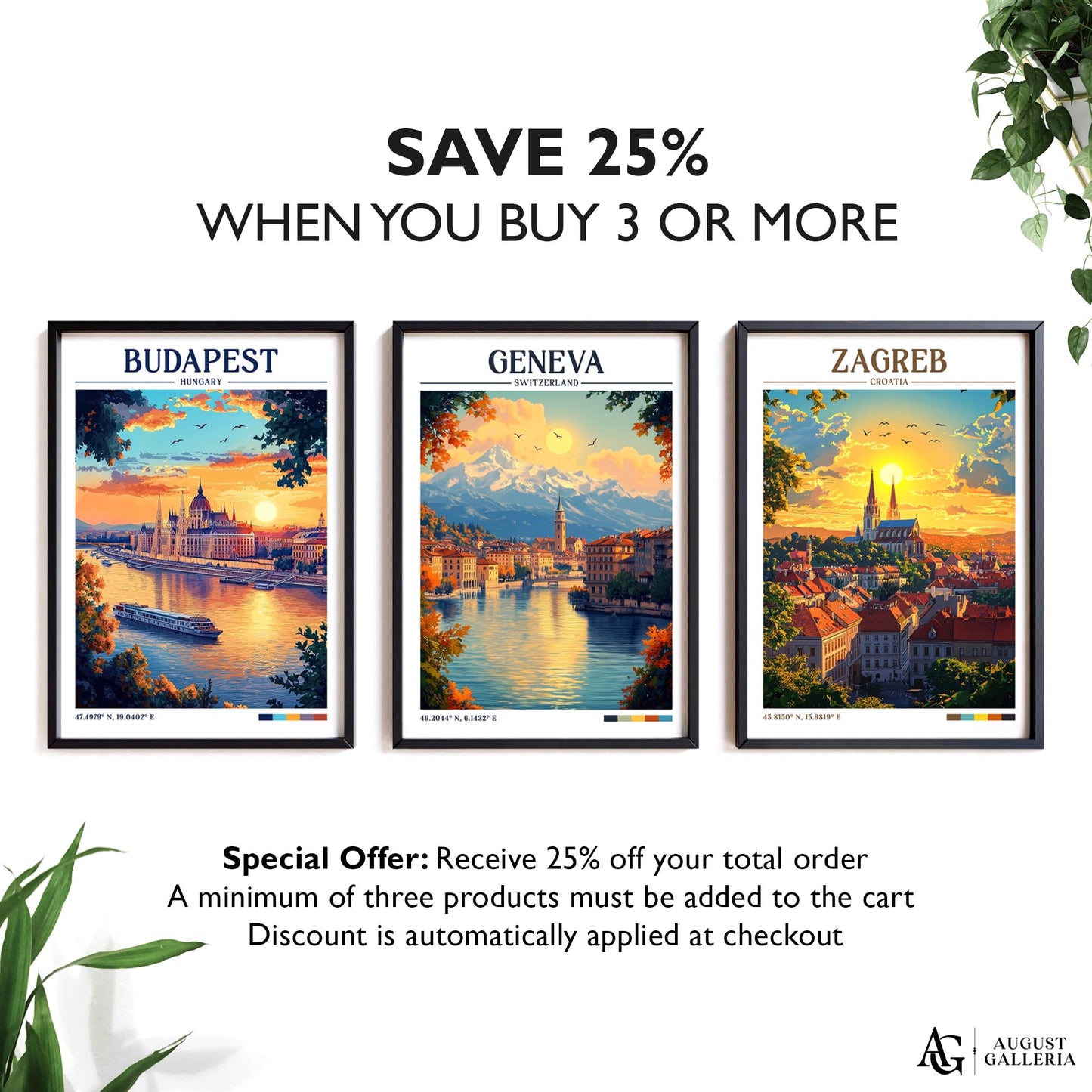 Geneva Switzerland Retro Travel Print