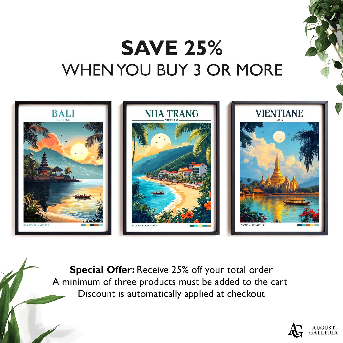 Nha Trang Vietnam Retro Travel Print