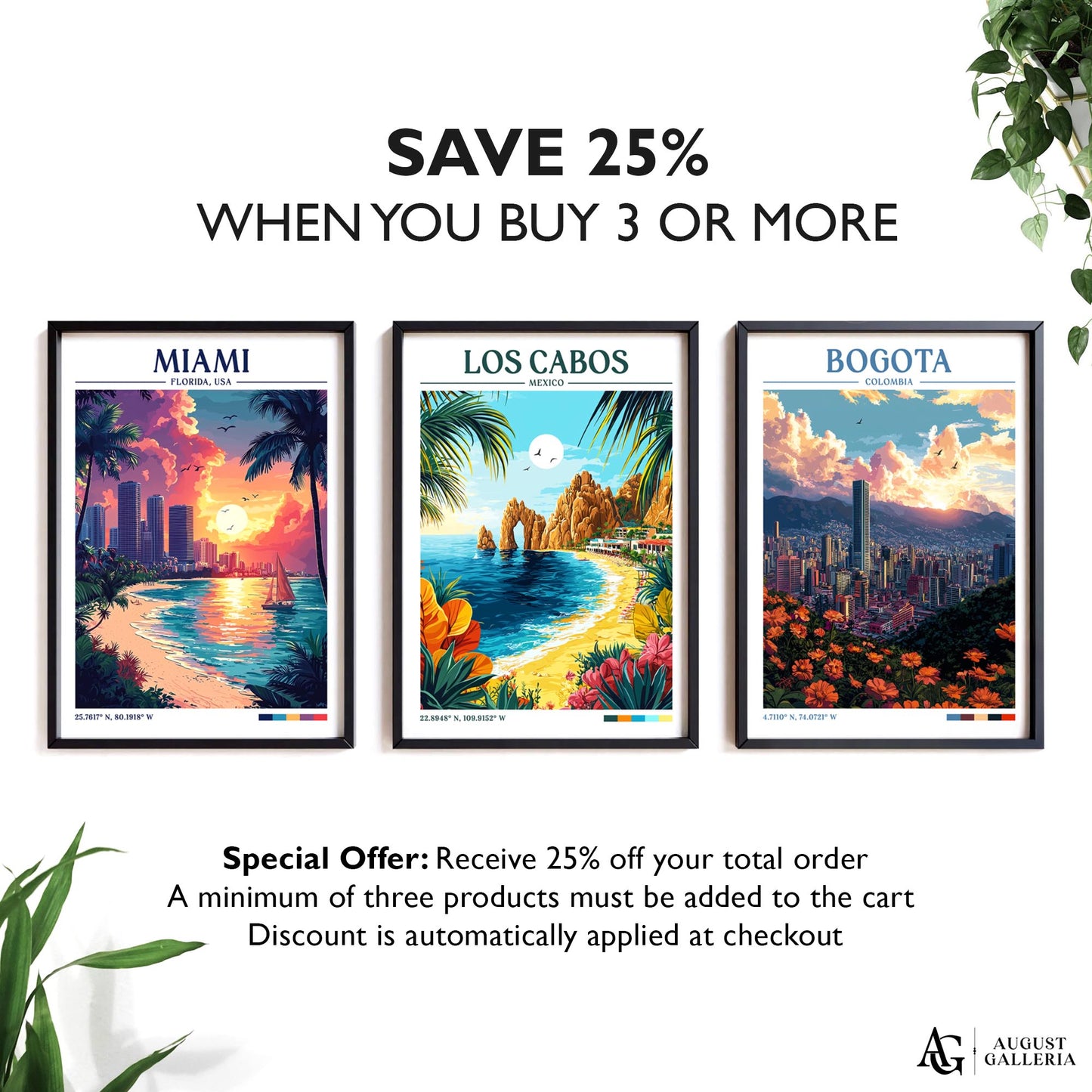 Los Cabos Mexico Retro Travel Print