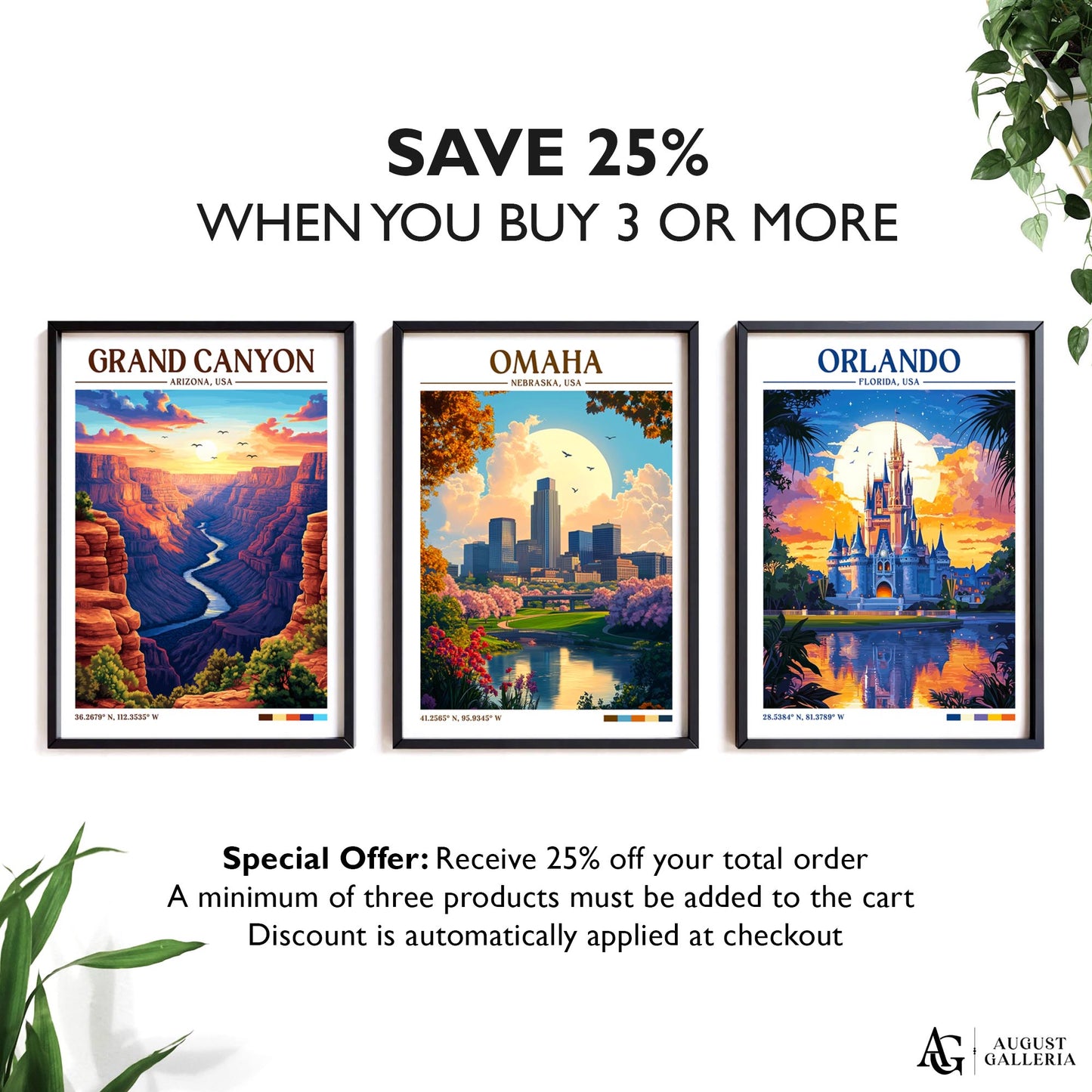 Omaha Nebraska Retro Travel Print