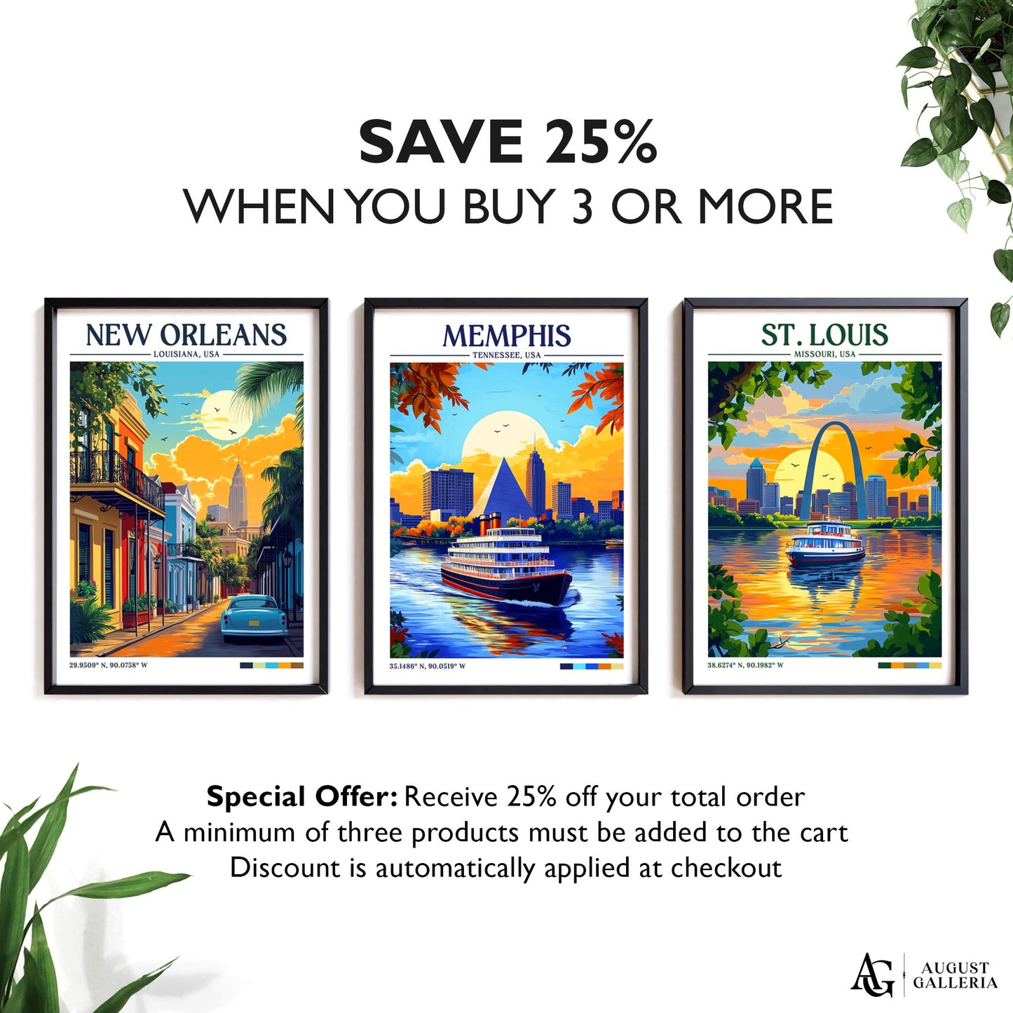 Memphis Tennessee Retro Travel Print