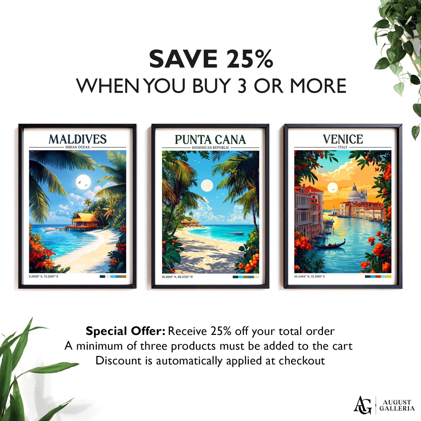 Punta Cana Retro Travel Print