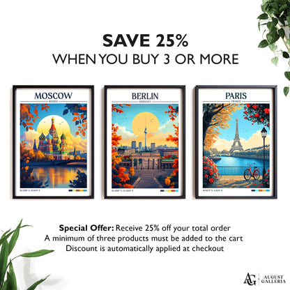 Berlin Germany Retro Travel Print