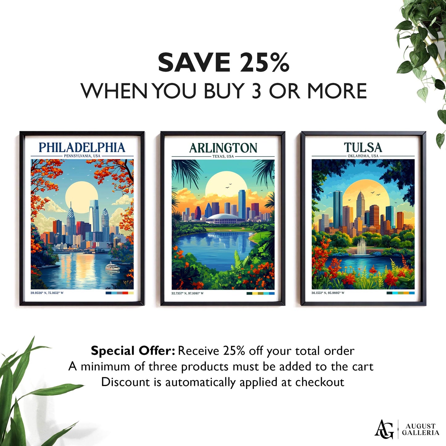 Arlington Texas Retro Travel Print