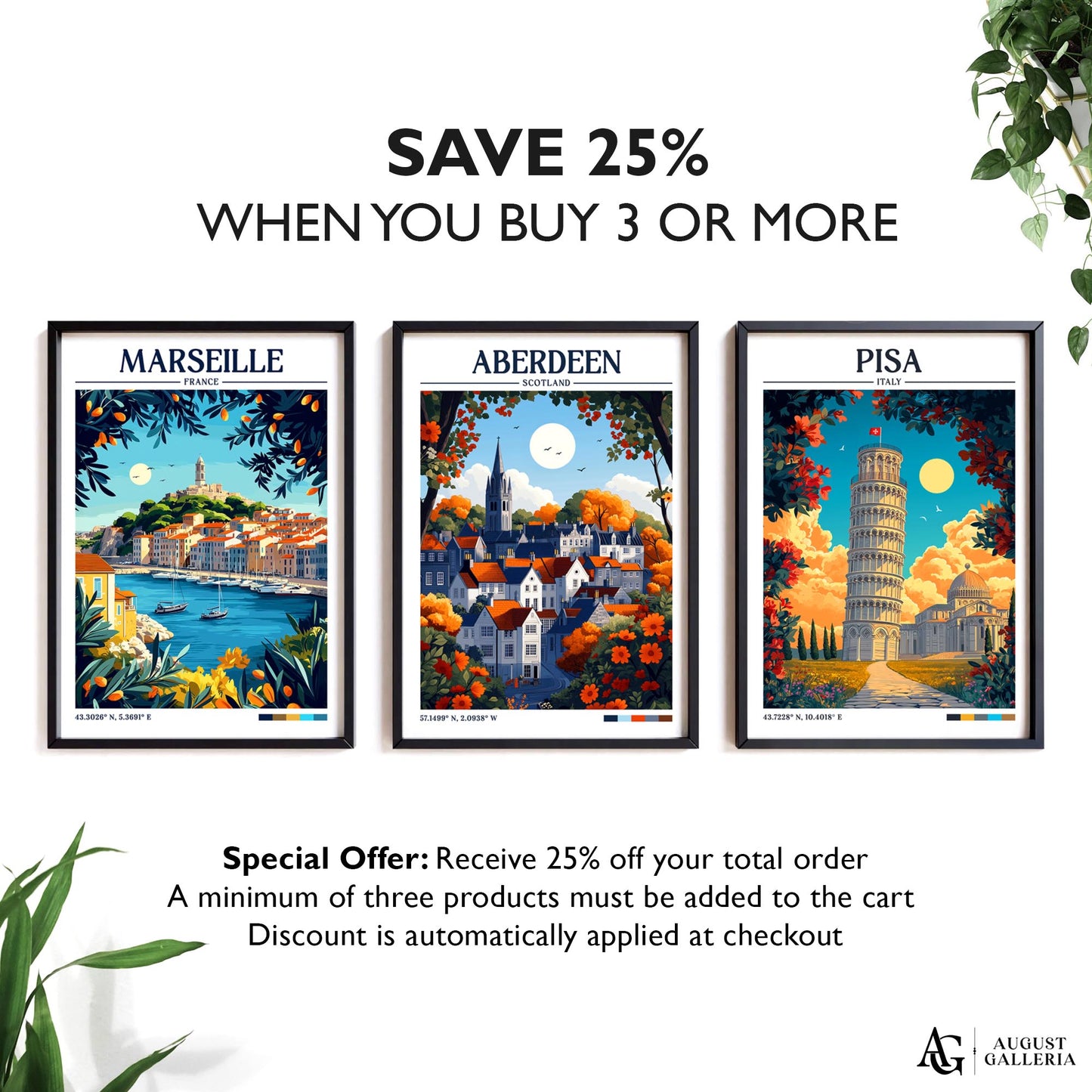 Aberdeen Scotland Retro Travel Print