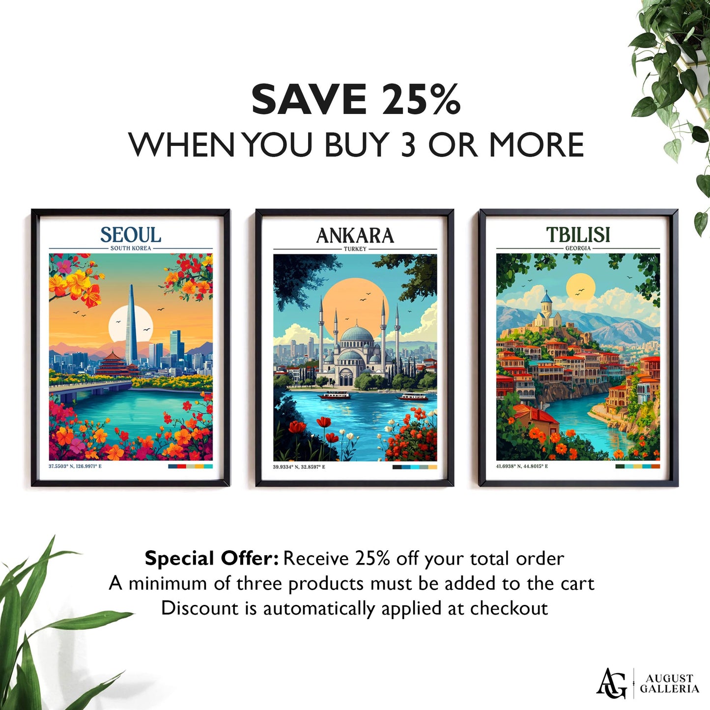 Ankara Turkey Retro Travel Print