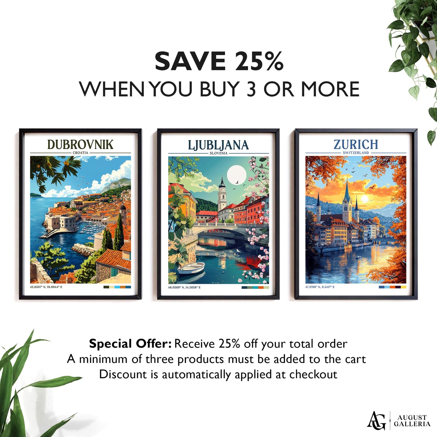 Ljubljana Retro Travel Print