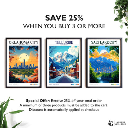Telluride Colorado Travel Print