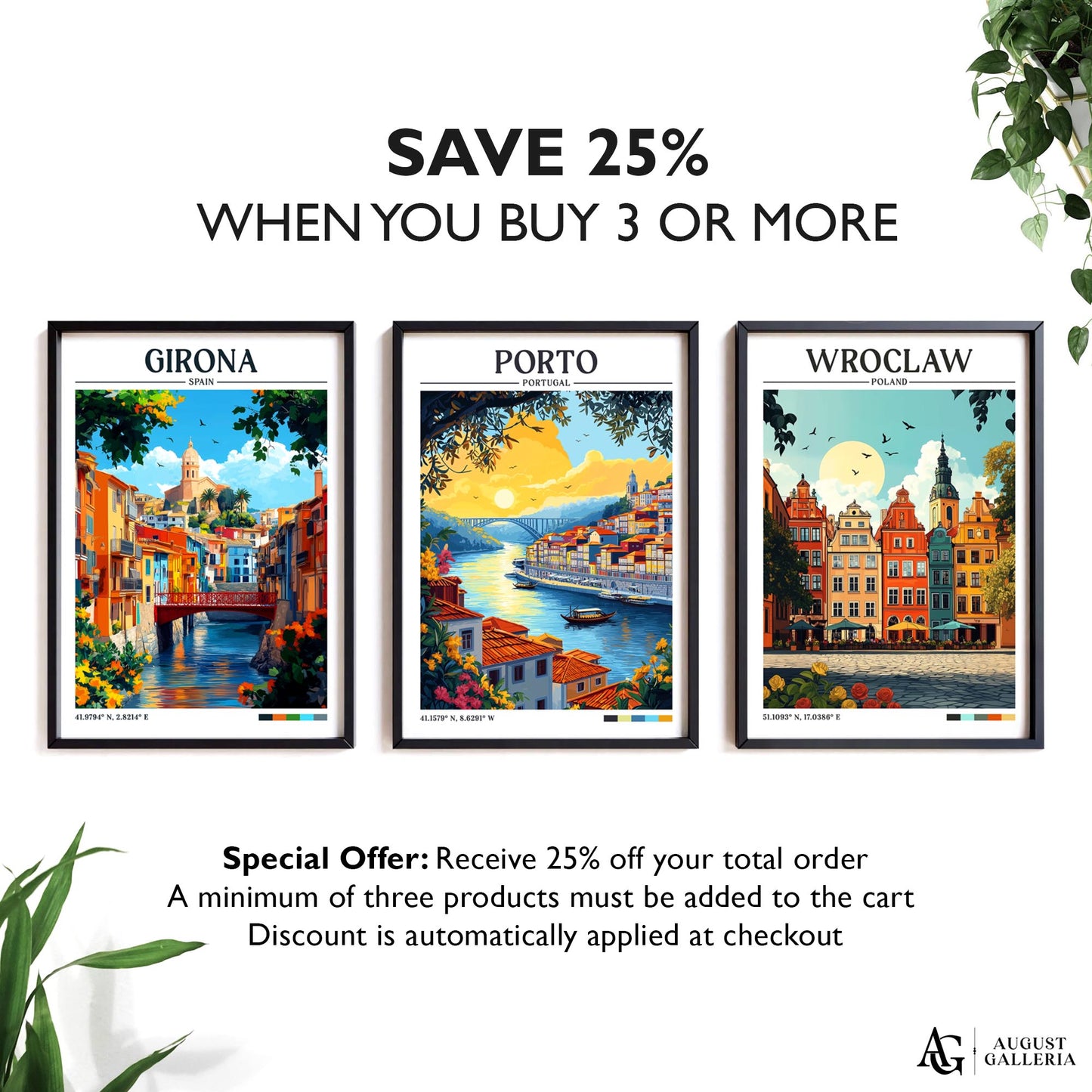 Porto Portugal Retro Travel Print