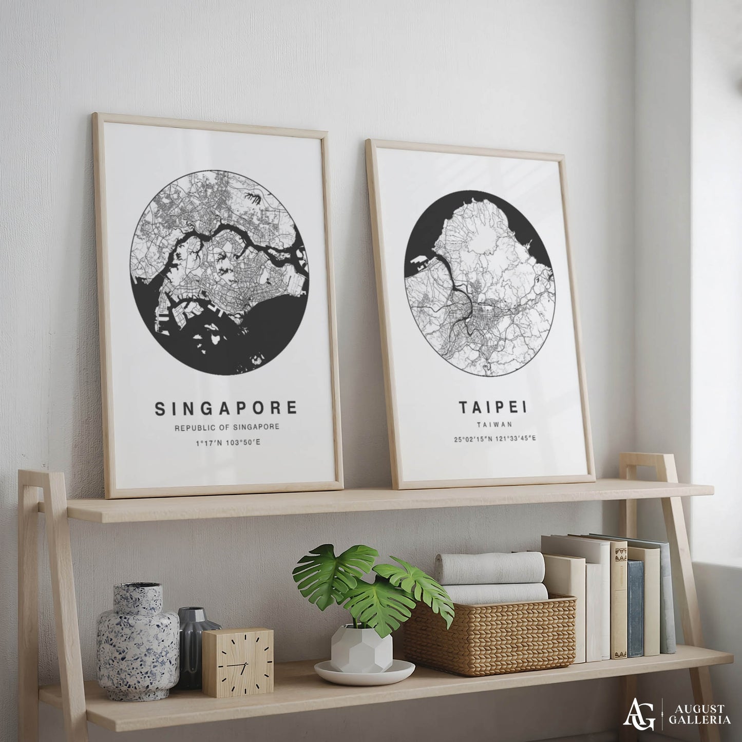 Singapore Minimalist Map